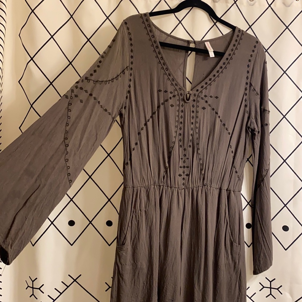 Army green romper